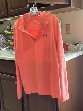 Under Armour Women’s Coral-Orange Half-Zip Pullover